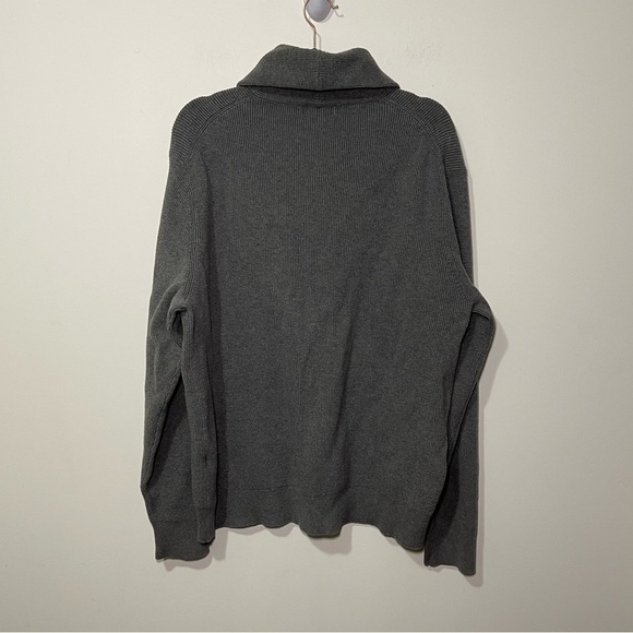 Michael by Michael Kors men's grey cowl neck long sleeve knit sweater in size XL - Picture 6 of 6